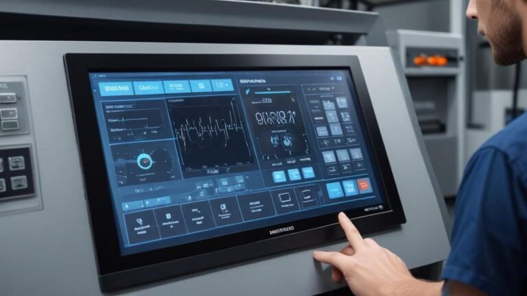 Painéis IHM para operação de máquinas com interface touchscreen em ...